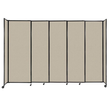 Versare StraightWall Sliding Portable Partition 11'3" x 7'6" Sand Fabric 1490518